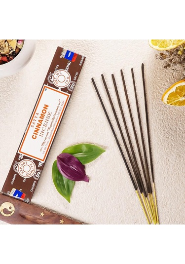 Cinnamon Masala Organik Çubuk Tütsü - Tarçın Kokulu El Yapımı Tütsü