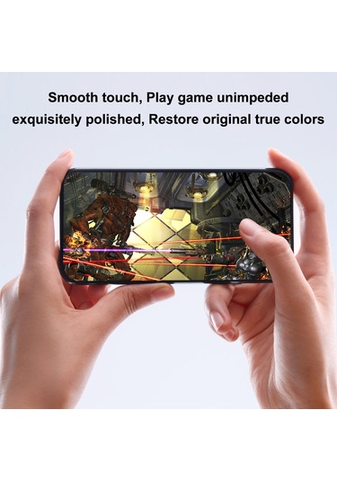 Tenfowee İphone 15 Pro Max İçin Mavi Işık Korumalı Tam Kaplama Ekran Koruyucu Cam Gümüş