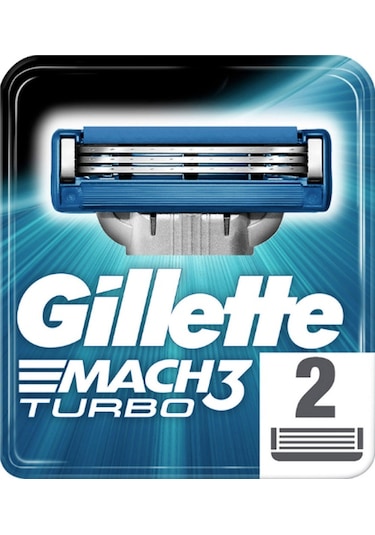 Gillette Mach3 Turbo Yedek Başlık 2'li