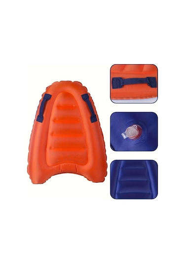 Honeybeeshop 1 Adet Mavi Sapli Sisme Surf Tahtasi Hafif Tasinabilir Katlanabilir Tasarim Canli Turkuaz Ve Mavi Su Sporlari Tahtasi Baslangiclar Uzmanlar Icin Her Yas Yuzme Tahtasi Plaj Havuz Gol Okyanus Eglencesi