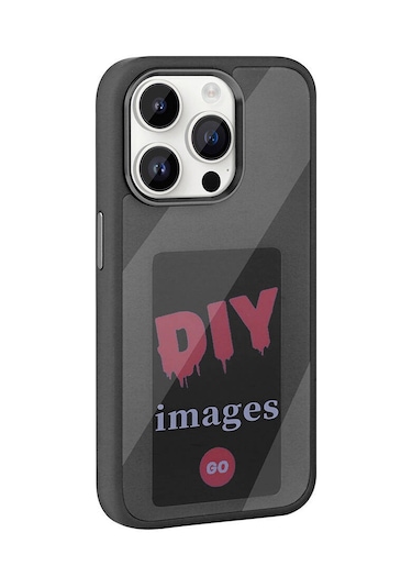 Apple Uyumlu iPhone 14 Pro Max Kılıf Ekranı Yansıtan Zore Akıllı Nfc Kapak Gri