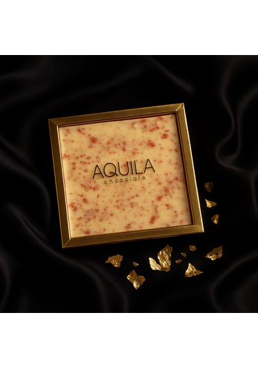 Aquila Chocolate Freeze Dry Çilekli Beyaz Çikolata 250 G