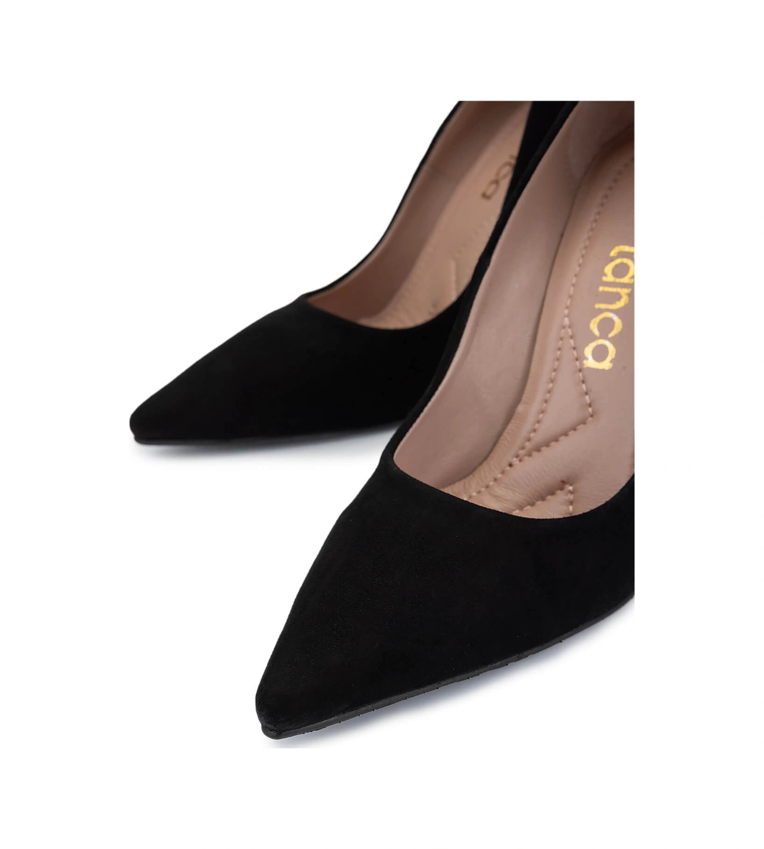 Tamer Tanca Kadın Hakiki Deri Siyah Süet Topuklu Ayakkabı 1129 109 Bn Ayk Sk25-26 Sıyah Suet Siyah Süet