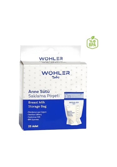 Wohler Anne Sütü Saklama Poşeti 25'li