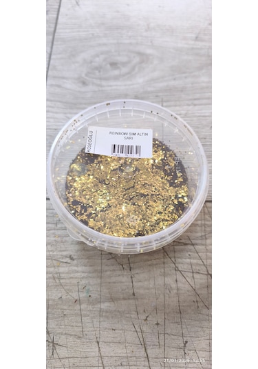 Boya İçerisine Katılan Sim Büyük Kesim Altın Sarı 50 Gr