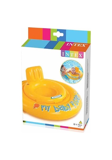 Intex Sarı baby float havuz Deniz simiti 70 Cm Çok Renkli