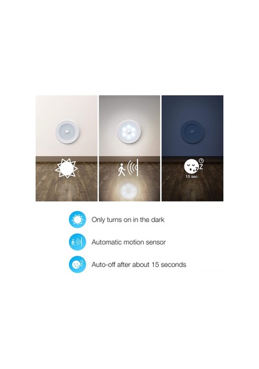 Vkemall Ev İçin Akıllı Hareket Sensörlü Led Lambası - 6000k/3500k Işık Tonu, 5v/3.7v Giriş, 50000 Saat Kullanim Süresi