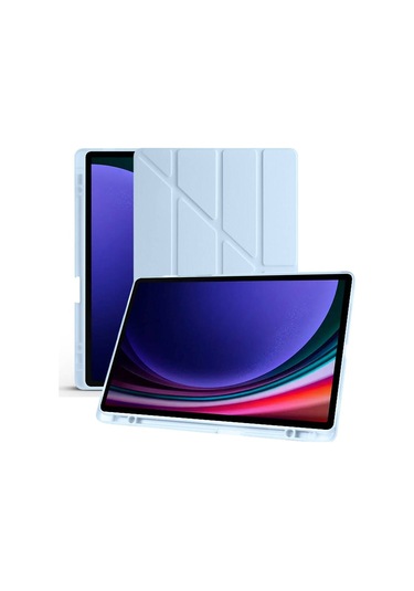 Samsung Galaxy Uyumlu Tab S6 Lite 2024 P620 10.4 İnç Katlanabilir Kalemlikli Standlı Akıllı Kılıf Kapaklı Kılıf