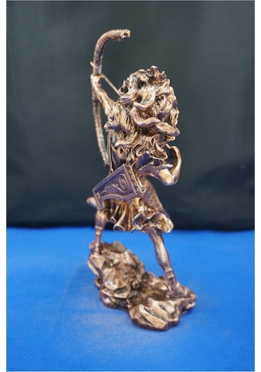 Herkül Antik Yunan Kahramanı Heykeli- 27 Cm Herakles Biblo Ev Ofis Hediyelik Bakır