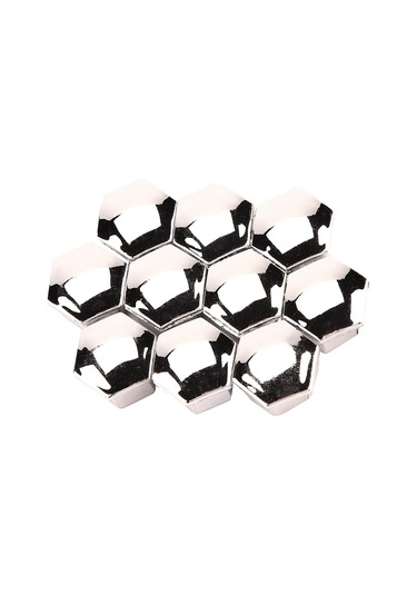 Yaleker Peugeot 206 207 307 308 408 İçin Gümüş Renkli Jant Somun Kapakları, 20 Adet Nilon Plastik, Korozyon Ve Kırılma Koruma, Kolay Kurulum