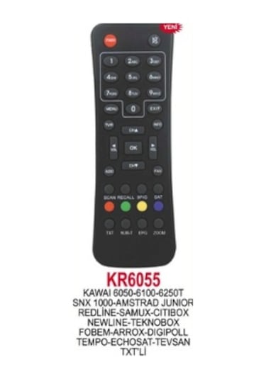 Kawai 6050-6100-6250T-Amstrad Junior-Redline Vb Uydu Kumandası