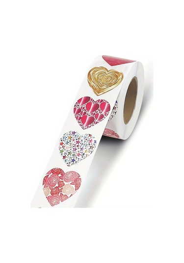 Qingmipy A-263 Kalp Desenli Vinil Otostikeri - Sevgililer Günü, Düğün, Dekorasyon İçin Tek Kullanımlık Plastik, Cam, Kumaş Uyumlu Etiket