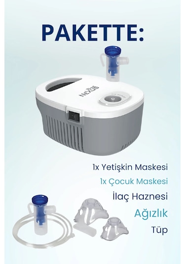 Nexus Yetişkin ve Çocuk için Nebulizatör Makinesi