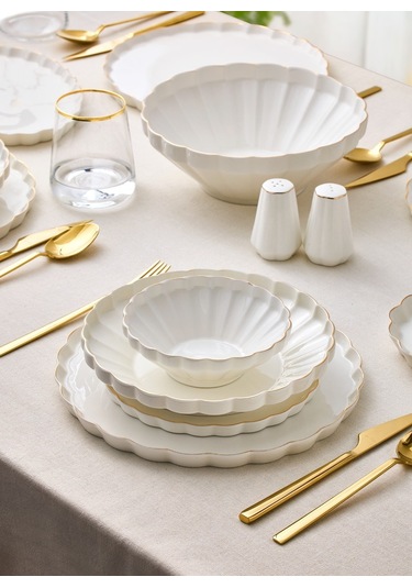 Aryıldız Rs Margaret Gold 54 Parça Porselen Yemek Takımı Ar263587