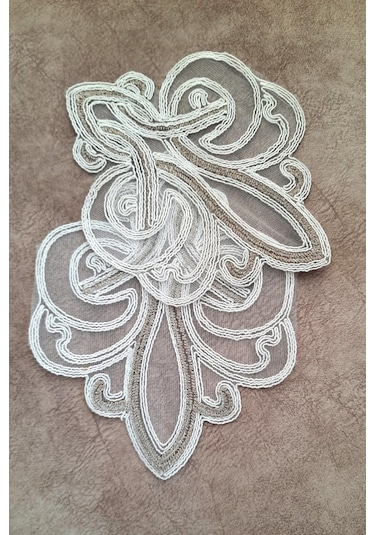 6 Adet Vizon Krem Fransız Tarzı Modern Bardak Altlığı & Kokteyl P Beyaz