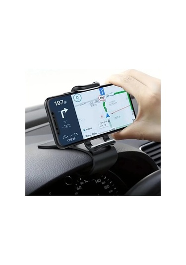 Tongxida Araç Telefonu Tutucu Kolay Montaj Kıskacı Stand Paneli Çok Fonksiyonlu Siyah - -