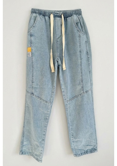 Erkek Rahat Kesim Baggy Jean Pantolon 30074 - Mavi