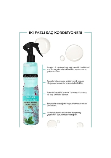 Morfose Çift Fazlı Kinoa İçeren Fön Suyu 400ml