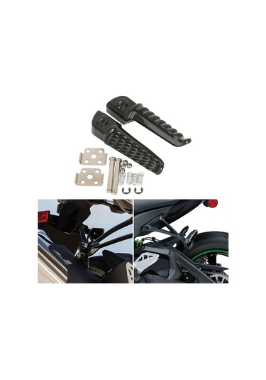 Homyl 2 Adet Motosiklet Ayak Mandalları Metal Zzr1200 2000-2003