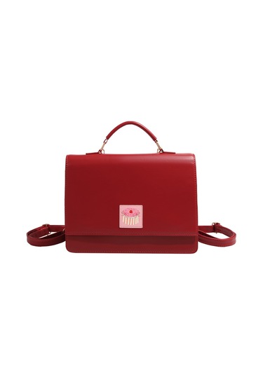 Charhp&kejnt Resmi Otantik Kolej Tarzı Sırt Çantası 2024 Yeni Çok İşlevli İşe Gidip Gelme Çantası Omuz Çantası Kirmizi