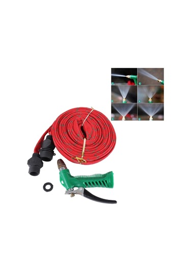 Sones 20 M Yüksek Basınçlı Bahçe Araba Hortumu Püskürtme Yıkama Suyu Tabancası