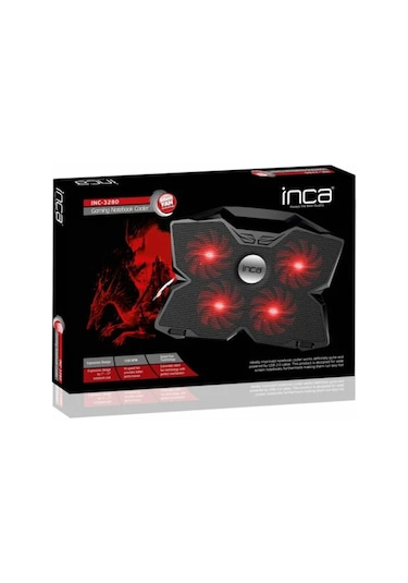 Inca INC-3280 Ledli 4 Fanlı 17.3" Gaming Notebook Soğutucu