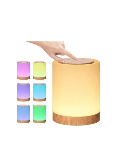 Prestigegoods Yaratıcı Dokunuş Gece Lambası Ortam Işığı Zamanlaması Yatak Odası Asma, Açık Hava Lambası Beyaz