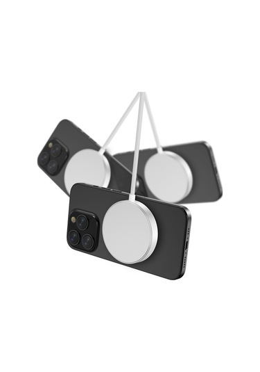 Tongxida Yf-m5c iPhone Uyumlu 12-16 Serisi Qi2 Şarj Pedi, Alüminyum Alaşım 15w Manyetik Kablosuz Şarj Beyaz