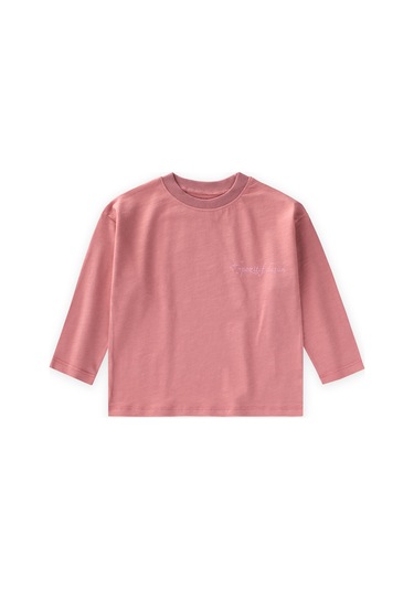 Cigit Sloganlı Uzun Kollu T-shirt 2-10 Yaş K Pembe