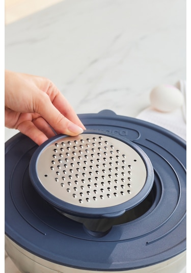 Karaca Kaia 9 Parça Rende Kapaklı Karıştırma Ve Saklama Seti Çelik Gümüş