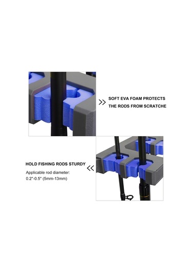 Lemestar 10 Adet Olta İçin Plastik-eva Köpük Depolama Rafı, Zara Yüklenir, Hasarı Önler Siyah Siyah