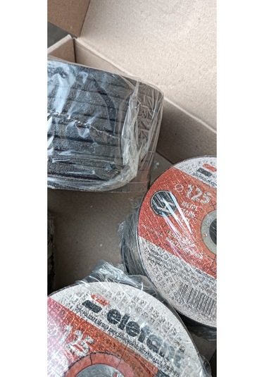 Metal İçin Düz Kesme Disk Taşı İnox 125 6.0 22.23 T29 Kutuda 10 Adet