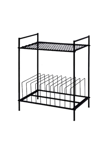 Akıs Home Plak & Pikap Sehpası Metal Siyah