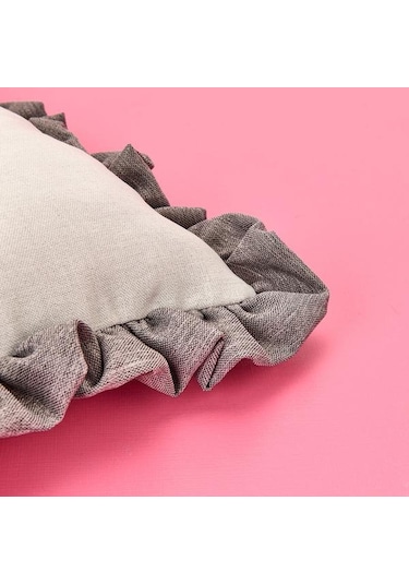 Evidea Soft Maia Sandalye Minderi - Gri - 40x40 Cm Gri