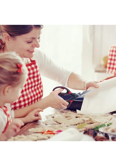Wezone Çok Amaçlı Ultra Keskin Çelik Mutfak Makasları - Tavuk, Et, Balık, Sebze Ve Otlar İçin Güçlü K Kesici
