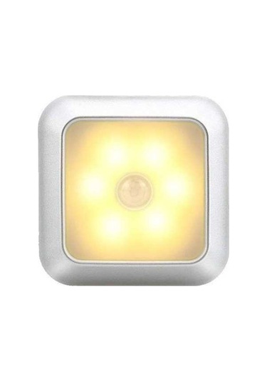 Besthome1 Hareket Sensörlü Gece Lambası, Dolap/koridor İçin, 5m Mesafe, 120 Açı, Manyetik/takma/çimento Montaj, Gümüş Kasa Isın Gümüş