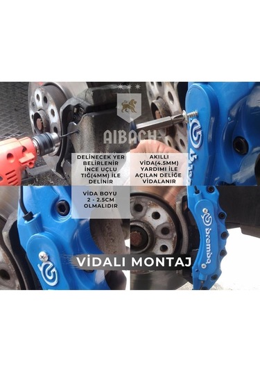 Kia Mavi Kaliper Kapak Seti 4 lü