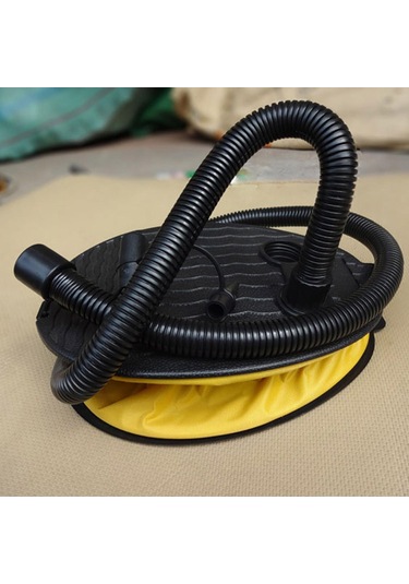 Suntek Kamp Için Hafif Ve Pratik Ayak Pompası Şişme Yatak Su Sarı Siyah