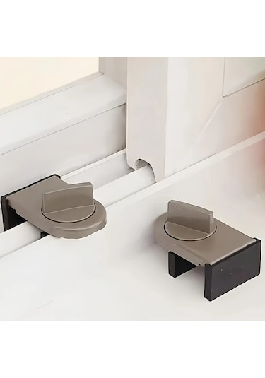 Willowhaven Siyah 4 Parça Ağır Hizmet Tipi Alüminyum Sürgülü Kapı Ve Pencere Güvenlik Kilitleri