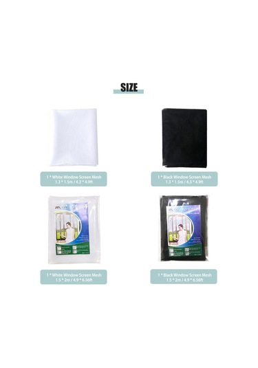 Tenfowee Beyaz Nylon Pencere Teli 1.3x1.5m Komar Ve Haşere Engeli Özlük Yapışkanlı Kesilebilir Dıy Kurulum Dayanıklı Ve Yıkama Uygun