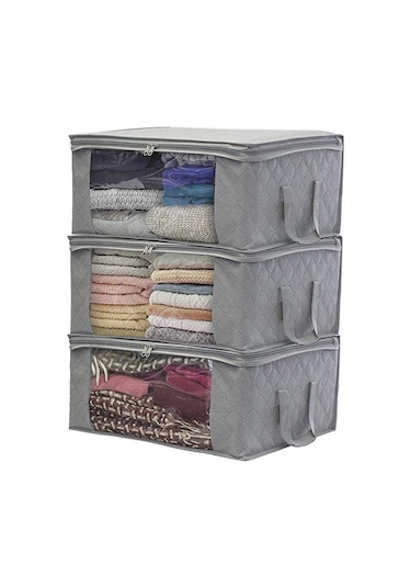 Cc Globall 3 X 48x35x20cm Yatak Düzenleyici Gri