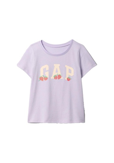 Gap Logo Grafikli T-shirt - 710283-10021 Lila