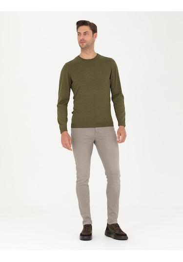 Pierre Cardin Erkek Açık Yeşil Triko Kazak 50270054-vr092 Açık Yeşil