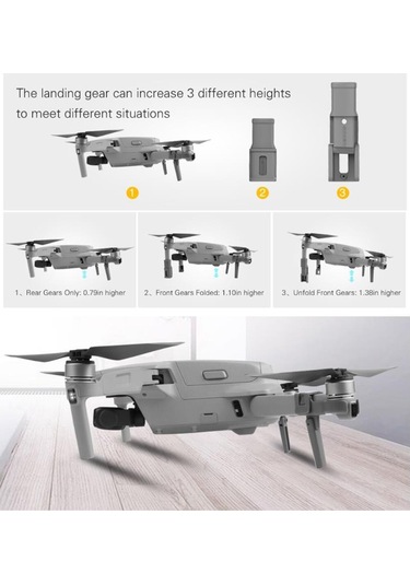 Dji Mavic Air 2 Katlanır Yükseltilmiş Ayak Koruyucu Iniş Takımı