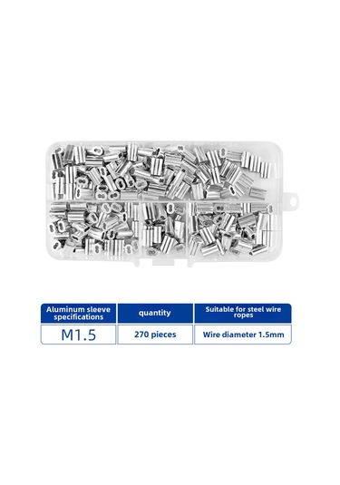 Kosona Deniz Balıkçılığı İçin 8-şekilli Alüminyum Kelepçe Presi, Çelik Tel Teli Kesici Ve Bağlayıcı, M1.5 Boyutu 270 Adet/kutu
