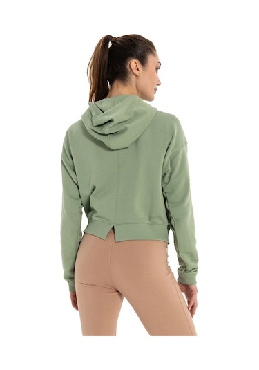Inguz Kapüşonlu Hoodie Su Yeşili