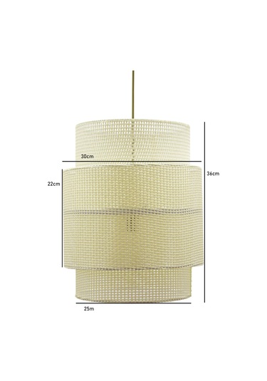 Hasır Krem Bohem İskandinav Avize Krem