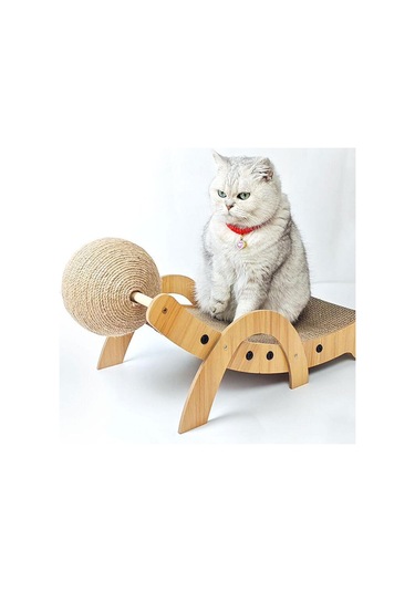 Magideal Suntek Sisal Kedi Yakalama Topu Tırmalama Tahtası 16 CM