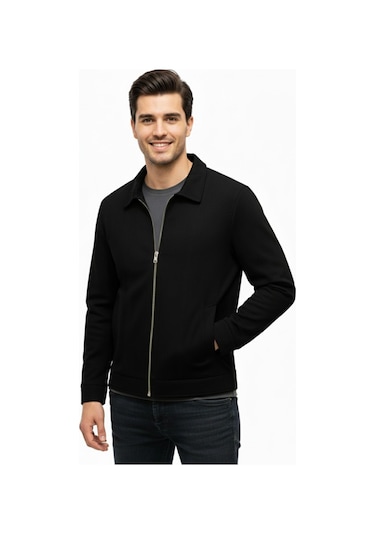 Dynamo Erkek Siyah Regular Fit Mevsimlik Süet Spor Mont8091 Bgl-st05013 Siyah