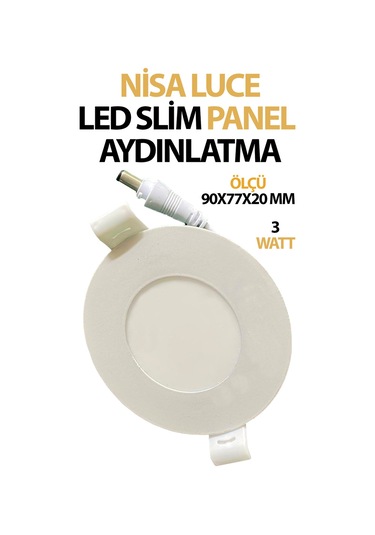 Sıva Altı Led Aydınlatma Paneli 12 Watt Tasarruflu Beyaz Işık